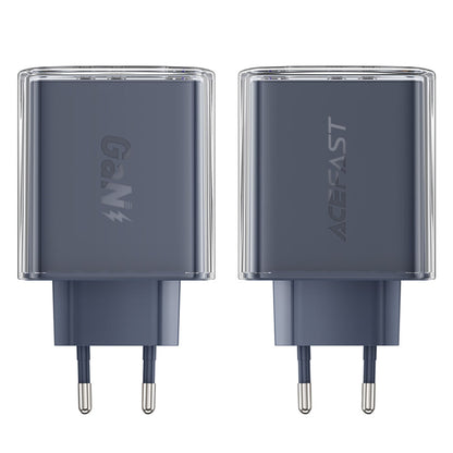 Ładowarka sieciowa Acefast A45 Exploration, 65W, 3.25A, 1 x USB-A - 2 x USB-C, Szara