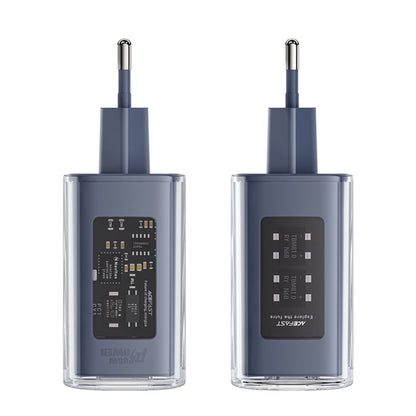 Ładowarka sieciowa Acefast A45 Exploration, 65W, 3.25A, 1 x USB-A - 2 x USB-C, Szara