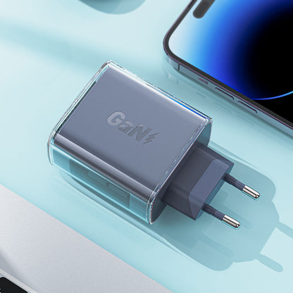 Ładowarka sieciowa Acefast A45 Exploration, 65W, 3.25A, 1 x USB-A - 2 x USB-C, Szara