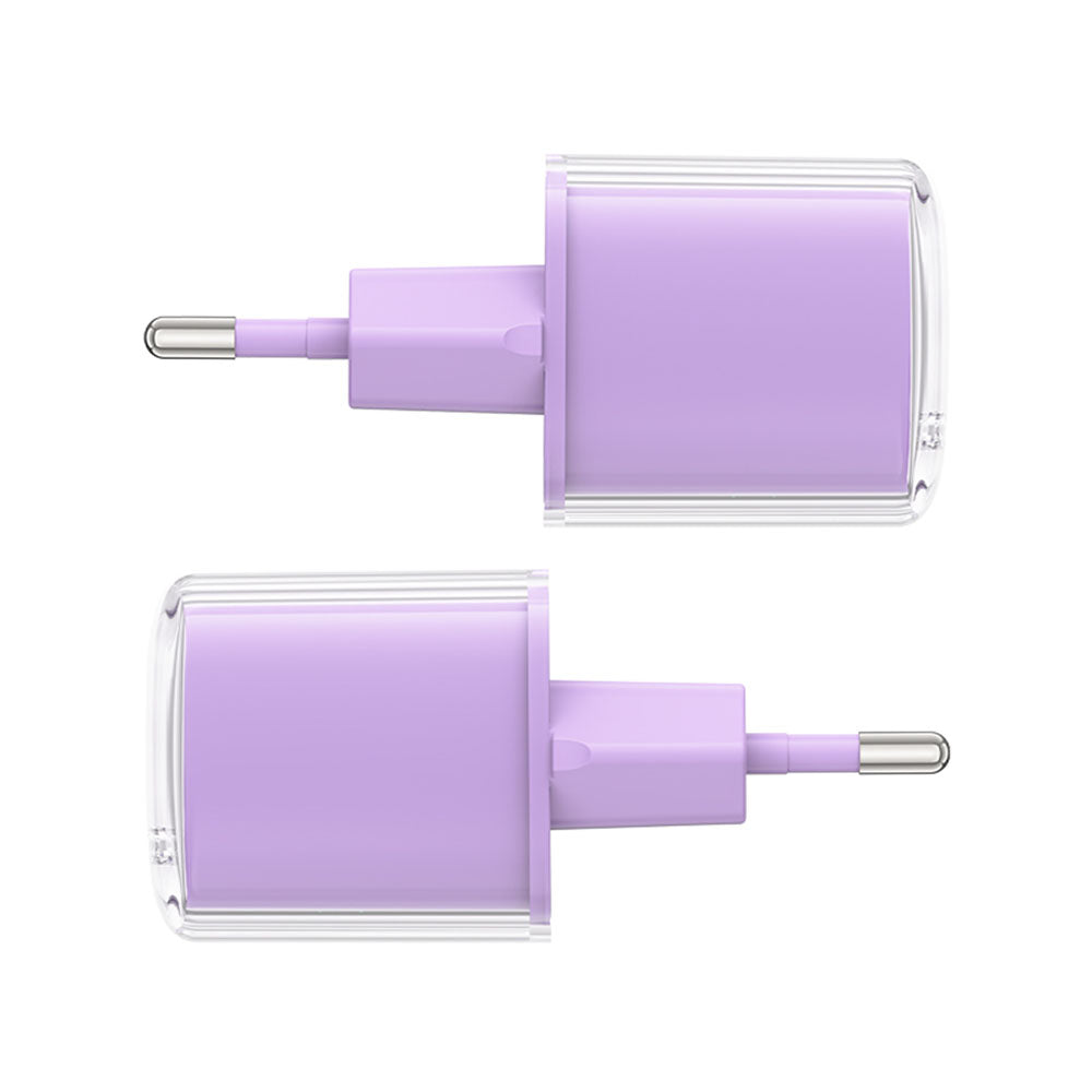 Ładowarka sieciowa Acefast A53 Sparkling Display, 30W, 3A, 1 x USB-C, Fioletowa