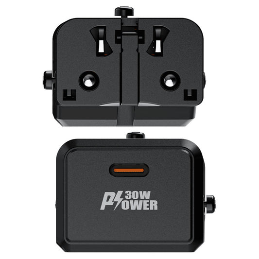 Ładowarka sieciowa Acefast Z7 Travel, 30W, 3A, 1 x USB-C, Czarna