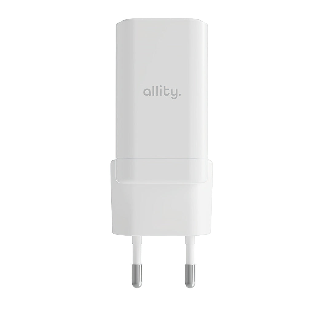 Ładowarka sieciowa Allity. ATC-01-45WCC Fast, 45W, 3A, 1 x USB-A - 1 x USB-C, Biały