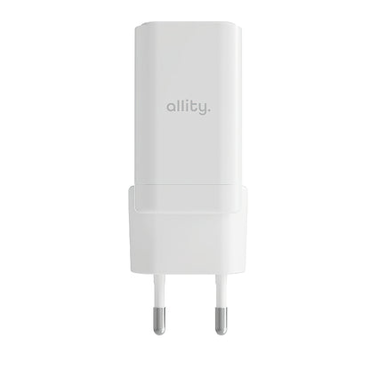 Ładowarka sieciowa Allity. ATC-01-45WCC Fast, 45W, 3A, 1 x USB-A - 1 x USB-C, Biały