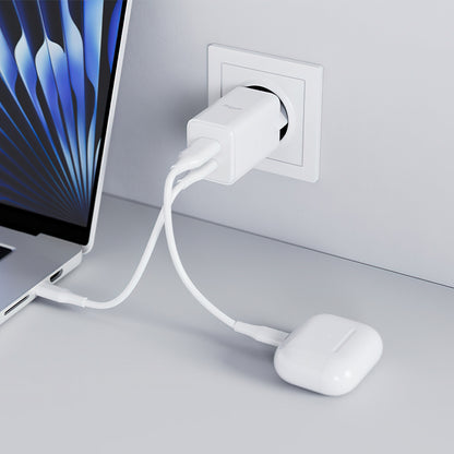 Ładowarka sieciowa Allity. ATC-01-45WCC Fast, 45W, 3A, 1 x USB-A - 1 x USB-C, Biały