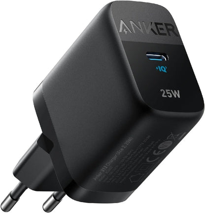 Anker 312 Ace Wall Charger, 25W, 1 x USB-C, Black A2642G11