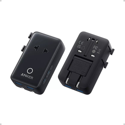 Anker Nano Travel Network Charger, 20W, 3A, 2 x USB-A - 2 x USB-C, Black A9215H11