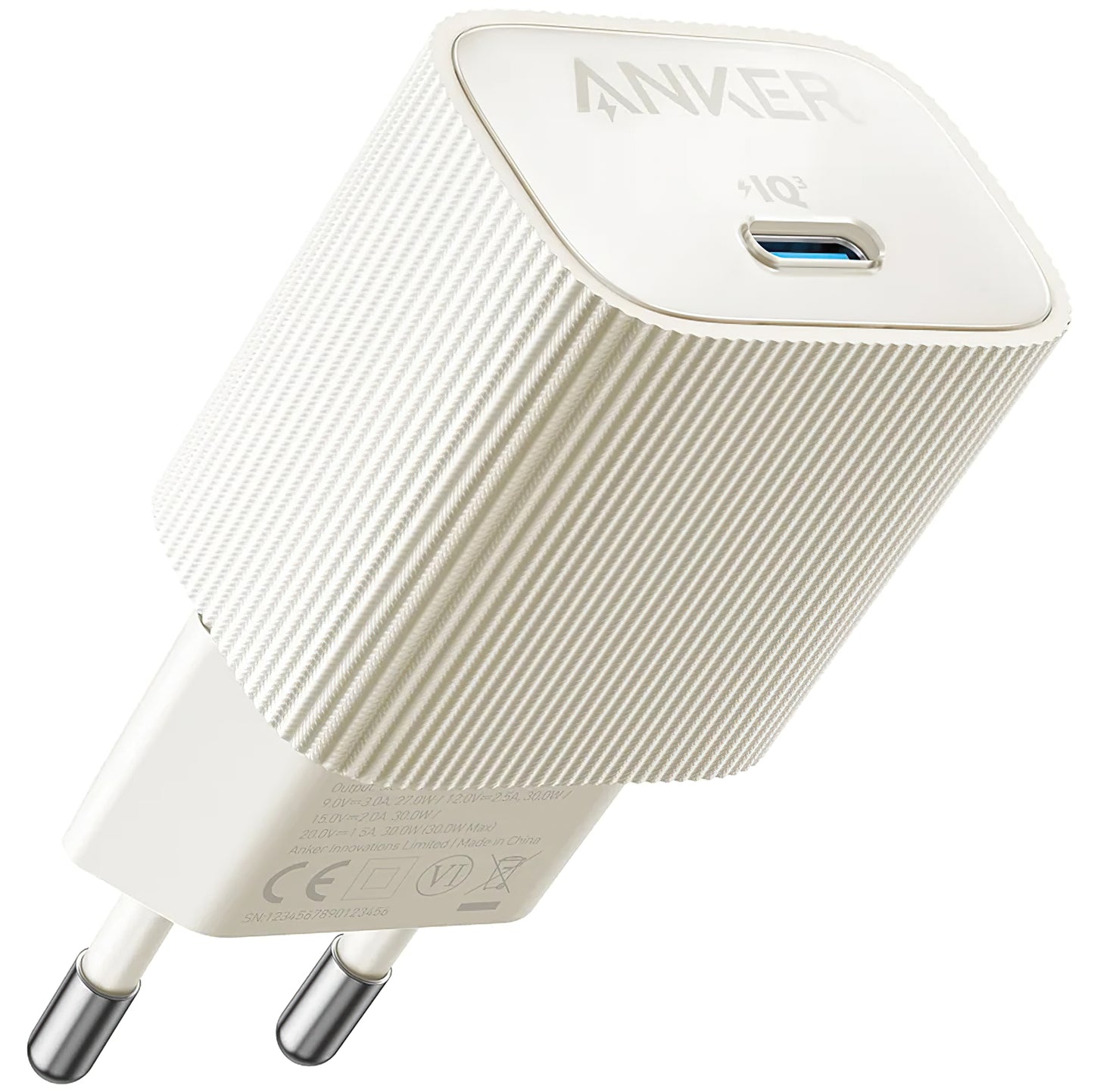 Ładowarka sieciowa Anker 511 Nano 4, 30W, 3A, 1 x USB-C, biała A2337G21 