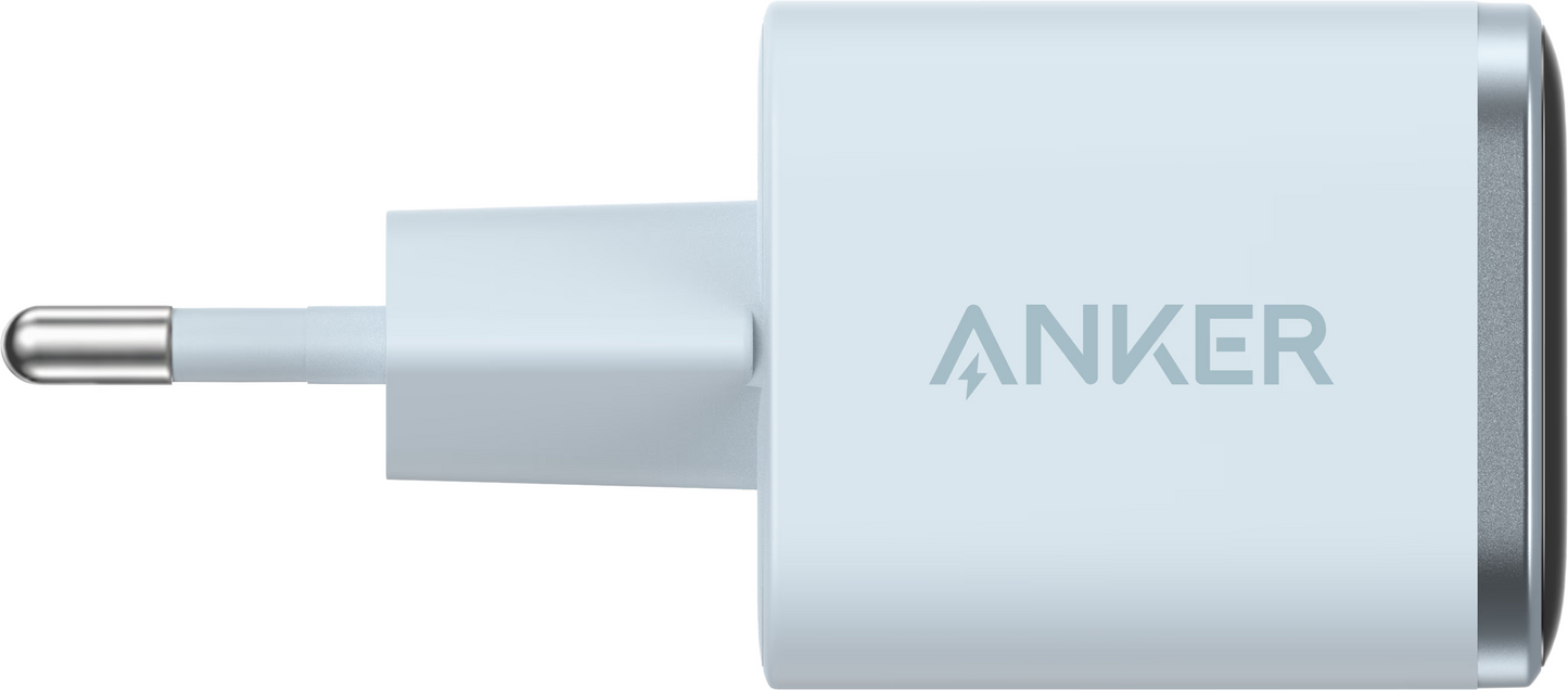Anker Nano Display Wall Charger, 45W, 3A, 1 x USB-C, Blue A121DG31