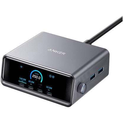 Ładowarka sieciowa Anker Prime, 250W, 2 x USB-A - 4 x USB-C, czarna A2345341 