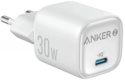 Ładowarka sieciowa Anker Zolo, 30W, 3A, 1 x USB-C, Biała A2698G21