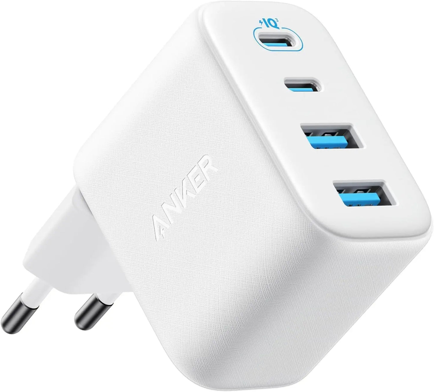 Ładowarka sieciowa Anker Zolo, 50W, 3A, 2 x USB-A - 2 x USB-C, Biała
