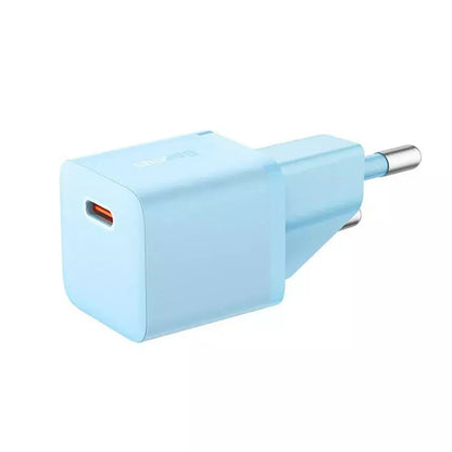 Ładowarka sieciowa Baseus GaN Mini 1C, 20W, 3A, 1 x USB-C, Niebieska CCGN050103