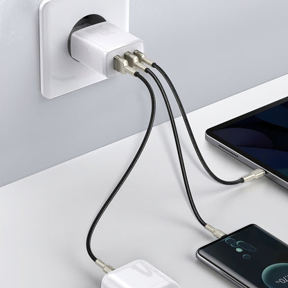 Ładowarka sieciowa Baseus Compact, 30W, 1 x USB-C - 2 x USB-A, biała CCXJ-E02 