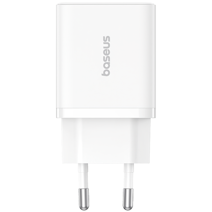 Ładowarka sieciowa Baseus Cube, 20W, 3A, 1 x USB-A - 1 x USB-C, biała P1011140321313-00 