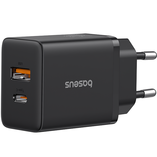 Ładowarka sieciowa Baseus Cube, 20W, 3A, 1 x USB-A - 1 x USB-C, czarna P10111403113113-00 