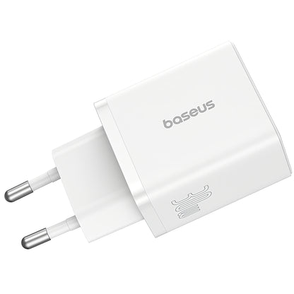 Ładowarka sieciowa Baseus Cube, 30W, 2.4A, 1 x USB-A - 1 x USB-C, biała P10111404213-00 