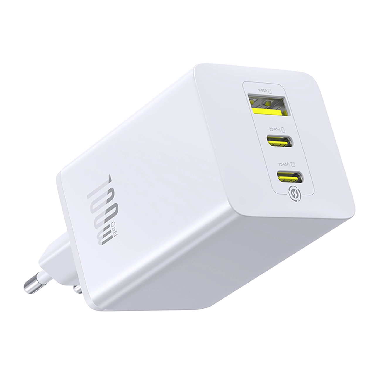 Ładowarka sieciowa Baseus EnerFill FE11, 100W, 5A, 1 x USB-A - 2 x USB-C, Biała P10182102213-00