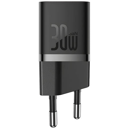 Ładowarka sieciowa Baseus GaN Mini 1C, 30W, 3A, 1 x USB-C, czarna CCGN070401