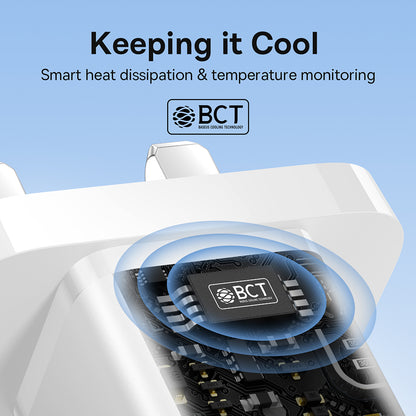 Ładowarka sieciowa Baseus GaN5 UK, 30W, 3A, 1 x USB-C, Biała P10110906213-00