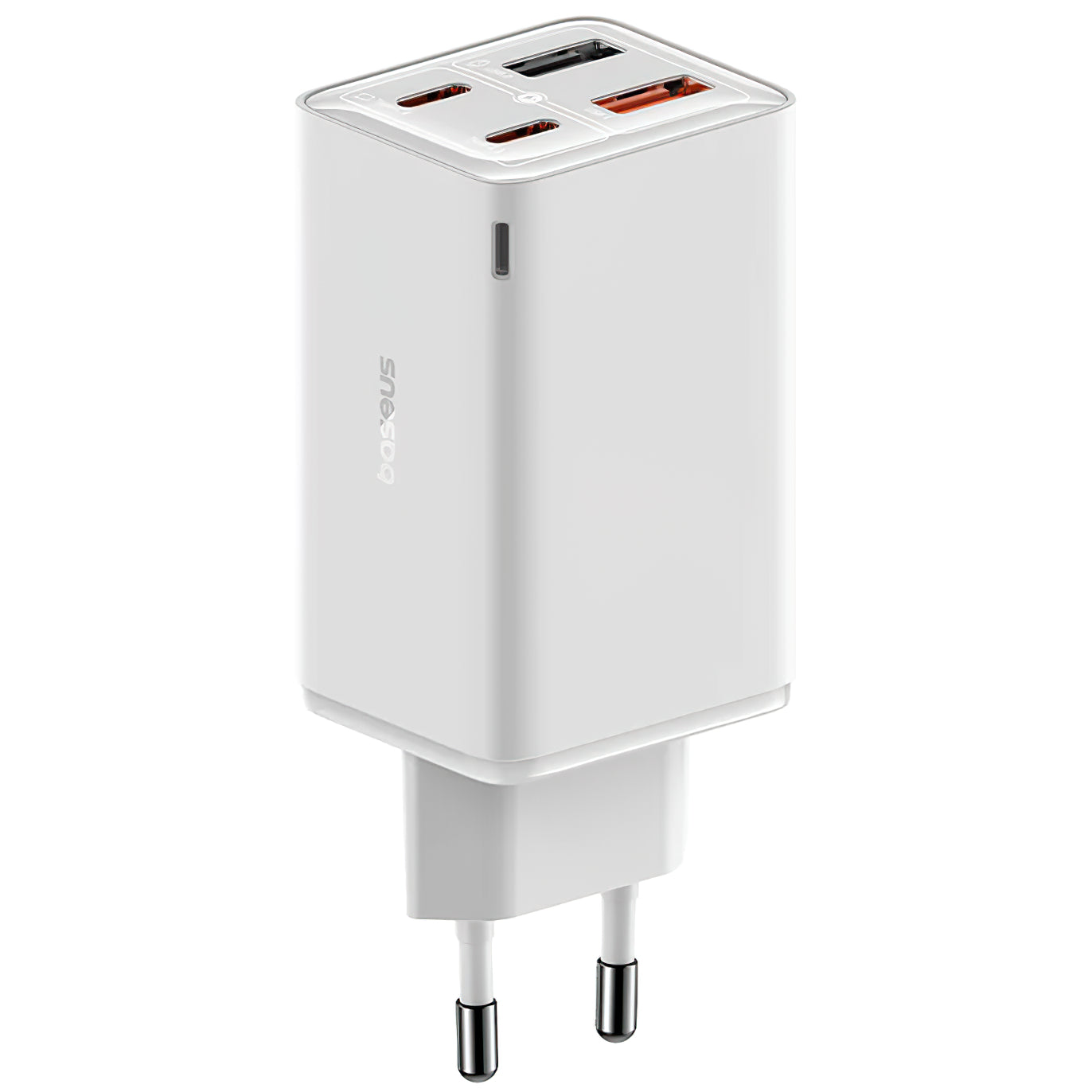 Ładowarka sieciowa Baseus GaN6 Pro, 65 W, 3,25 A, 2 x USB-A - 2 x USB-C, biała 