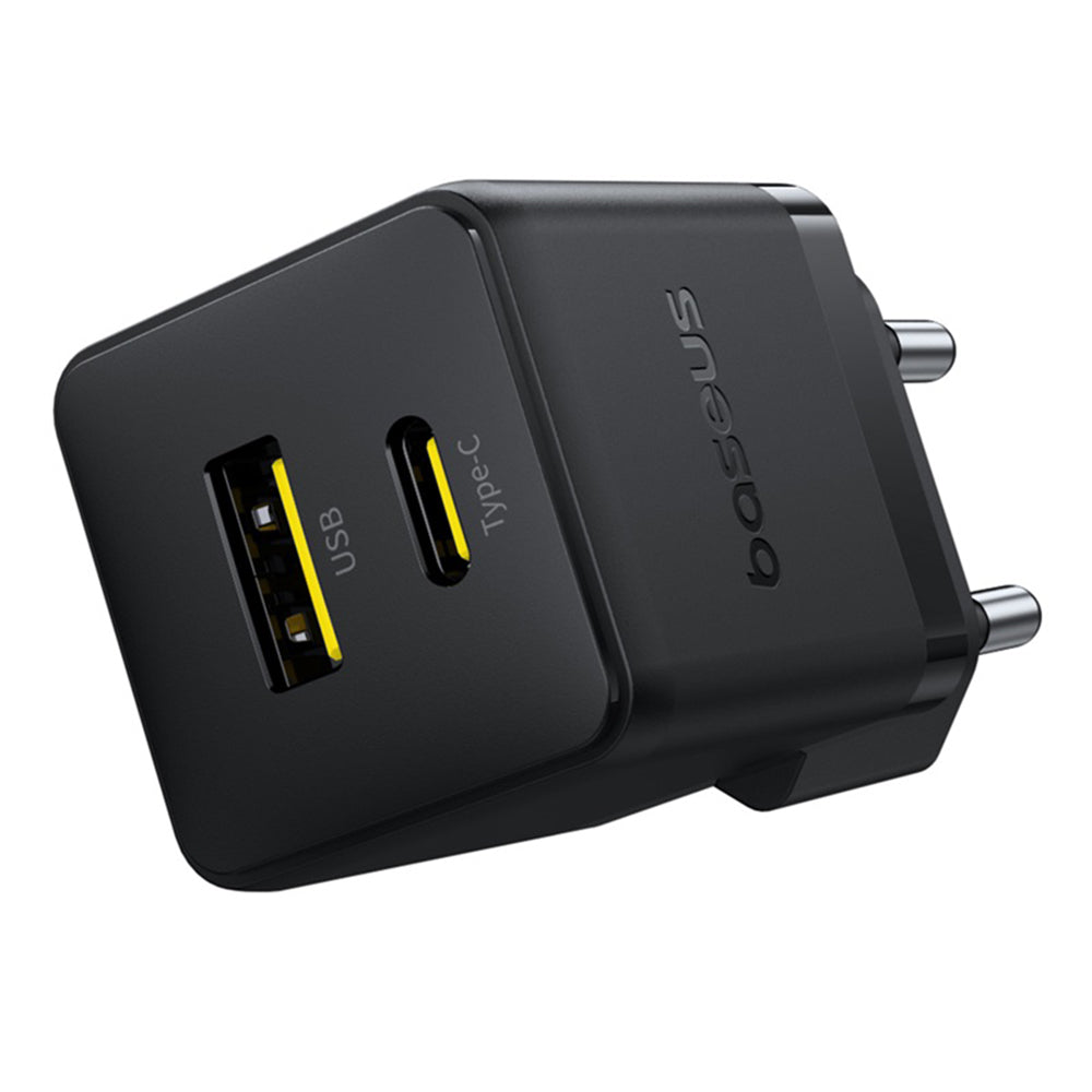 Ładowarka sieciowa Baseus Palm, 30W, 3A, 1 x USB-A - 1 x USB-C, Czarny P1011160A113-00