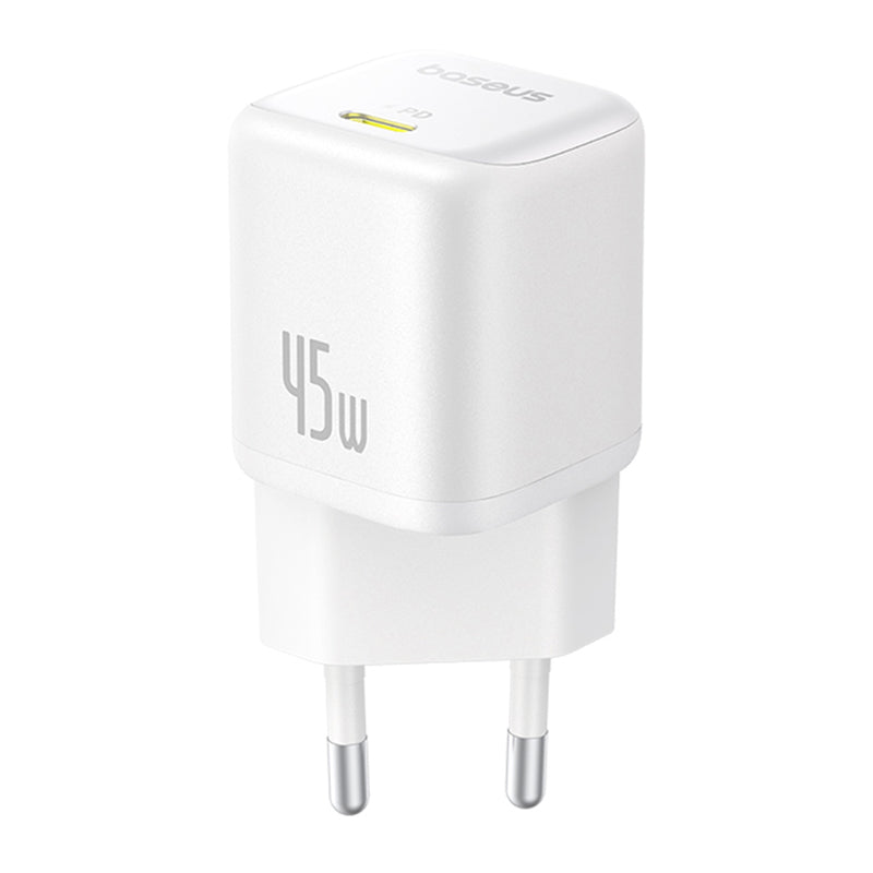 Ładowarka sieciowa Baseus PicoGo, 45W, 3A, 1 x USB-C, Biała P10176800213-00