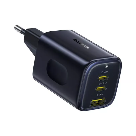 Ładowarka sieciowa Baseus PicoGo AE11, 67W, 1 x USB-A - 2 x USB-C, Czarny E0121200