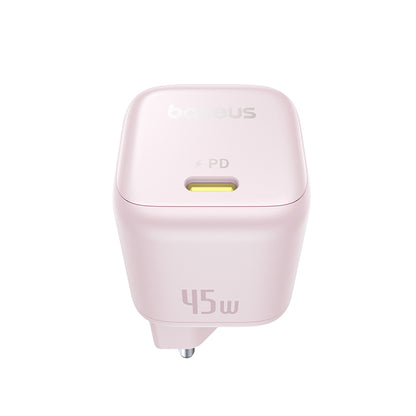 Ładowarka sieciowa Baseus PicoGo, 45W, 3A, 1 x USB-C, Różowa P10176800413-00