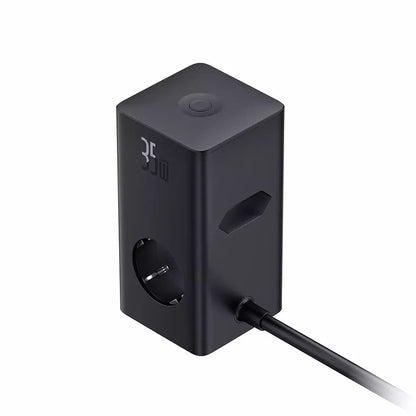 Ładowarka sieciowa Baseus PowerCombo, 35W, 5A, 2 x USB-A - 2 x USB-C - 3 x Schuko, Czarny, Ponownie zapakowany E00023606113-00
