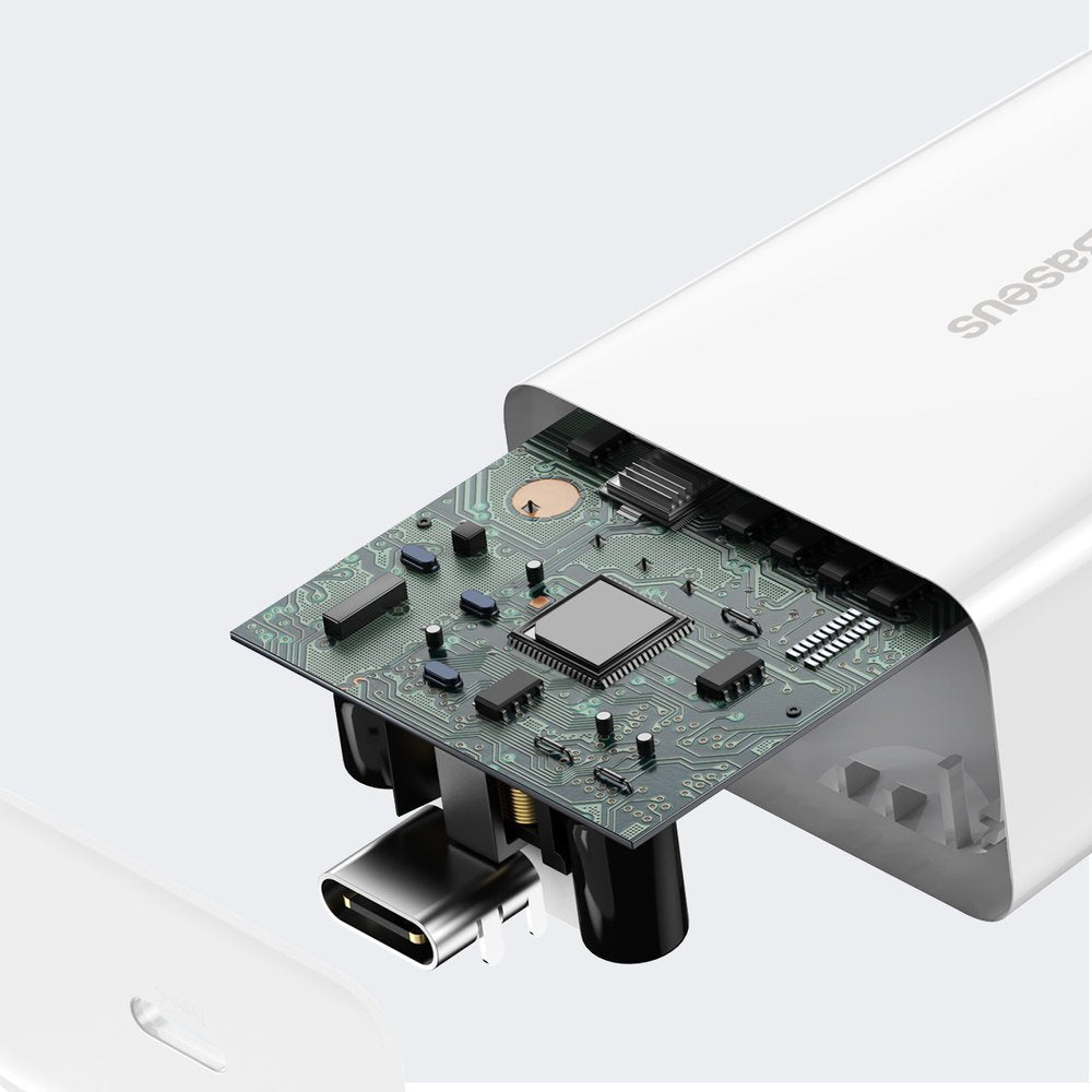 Baseus Speed Mini Network Charger, 20W, 3A, 1 x USB-C, White CCFS-SN02