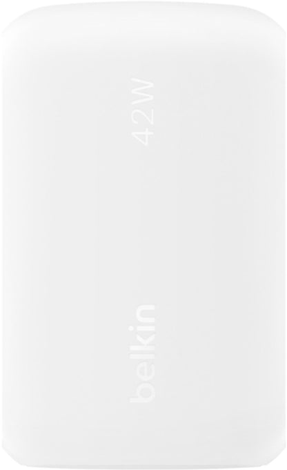 Ładowarka sieciowa Belkin BoostCharge Dual, 42W, 3A, 1 x USB-A - 1 x USB-C, Biała WCB009vfWH