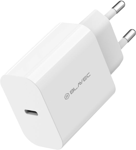 Ładowarka sieciowa Blavec BC-14, 30 W, 3 A, 1 × USB-C, biała