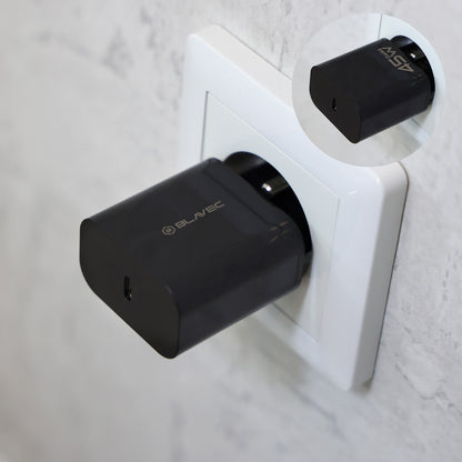 Ładowarka sieciowa Blavec BC-7, 45W, 3A, 1 x USB-C, Czarny