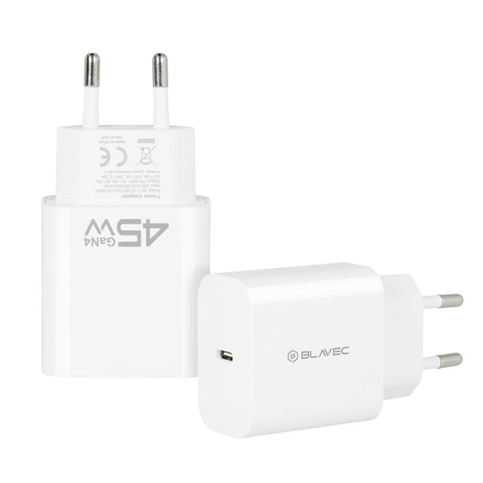 Ładowarka sieciowa Blavec BC-7, 45W, 3A, 1 x USB-C, Biała