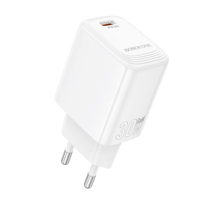 Ładowarka sieciowa Borofone BN28 Fuente, 30W, 3A, 1 x USB-C, Biała