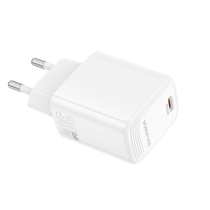 Ładowarka sieciowa Borofone BN28 Fuente, 30W, 3A, 1 x USB-C, Biała