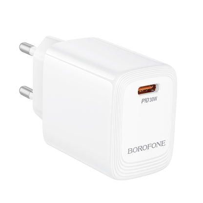 Ładowarka sieciowa Borofone BN28 Fuente, 30W, 3A, 1 x USB-C, Biała