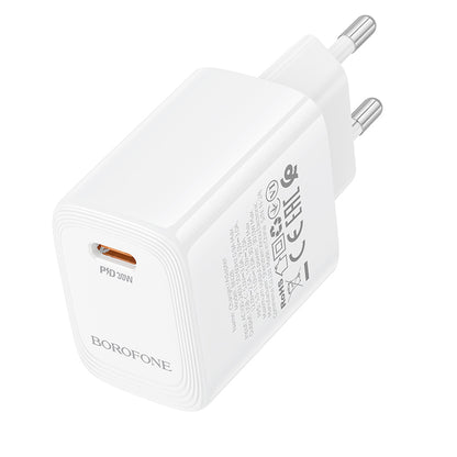 Ładowarka sieciowa Borofone BN28 Fuente, 30W, 3A, 1 x USB-C, Biała
