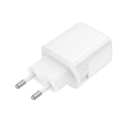 Ładowarka sieciowa Borofone BN29 Fuente, 30W, 3A, 1 x USB-A - 1 x USB-C, Biała