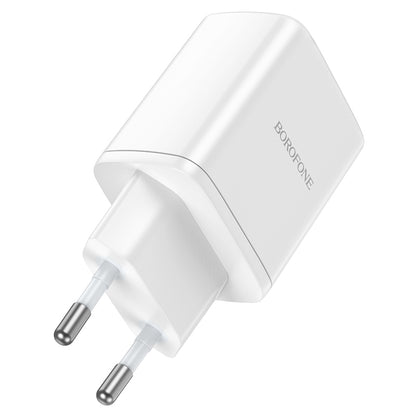 Ładowarka sieciowa Borofone BN9, 35W, 3A, 2 x USB-C, biała 