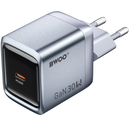 Ładowarka sieciowa BWOO BO-CDA236, 30W, 3A, 1 x USB-C, Szara
