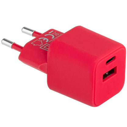 Ładowarka sieciowa Colourum CLS30-AC-02, 30W, 3A, 1 x USB-A - 1 x USB-C, magenta