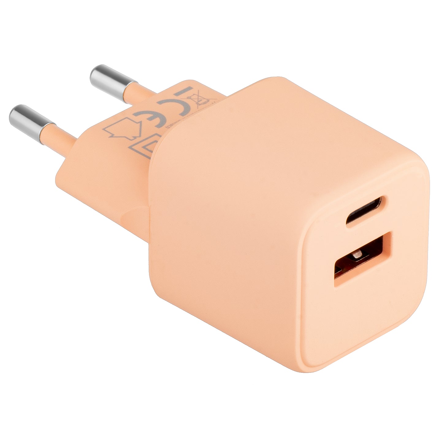 Ładowarka sieciowa Colourum CLS30-AC-14, 30W, 3A, 1 x USB-A - 1 x USB-C, pomarańczowa 