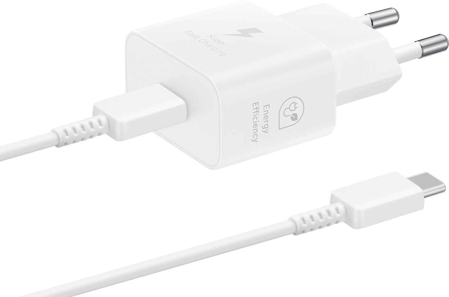 Ładowarka sieciowa Samsung z kablem USB-C, 25 W, 3 A, 1 x USB-C, biała EP-T2510XWEGEU 