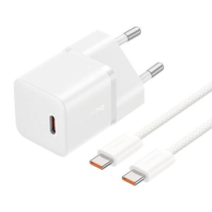 Ładowarka sieciowa z kablem USB-C Baseus GaN5, 20W, 3A, 1 x USB-C, Biała P10110900213-01