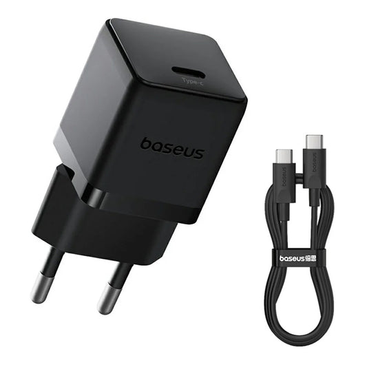 Ładowarka sieciowa z kablem USB-C Baseus Palm, 20W, 3A, 1 x USB-C, Czarny P10111602113-01