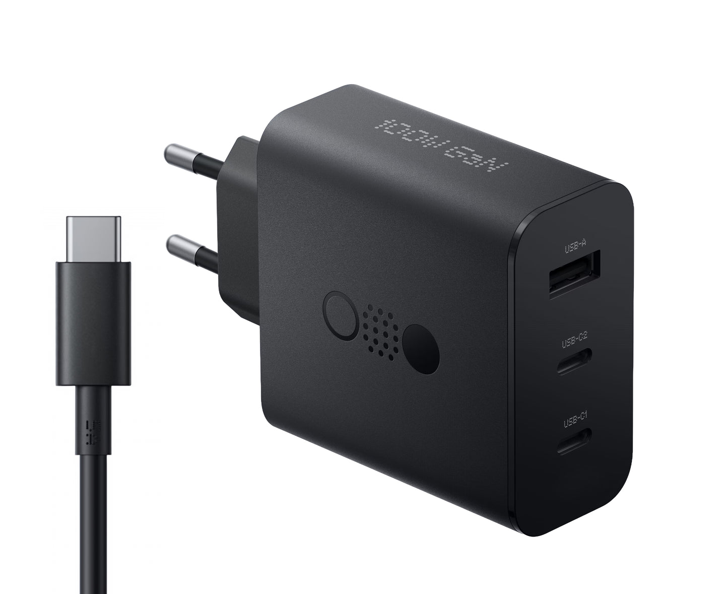 Ładowarka sieciowa z kablem USB-C CMF by Nothing C349, 100W, 5A, 1 x USB-A - 2 x USB-C, Szara A10800016