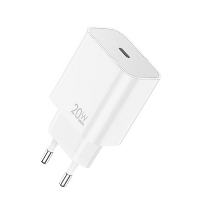 Ładowarka sieciowa z kablem USB-C Sendem OG73, 20W, 3A, 1 x USB-C, biały