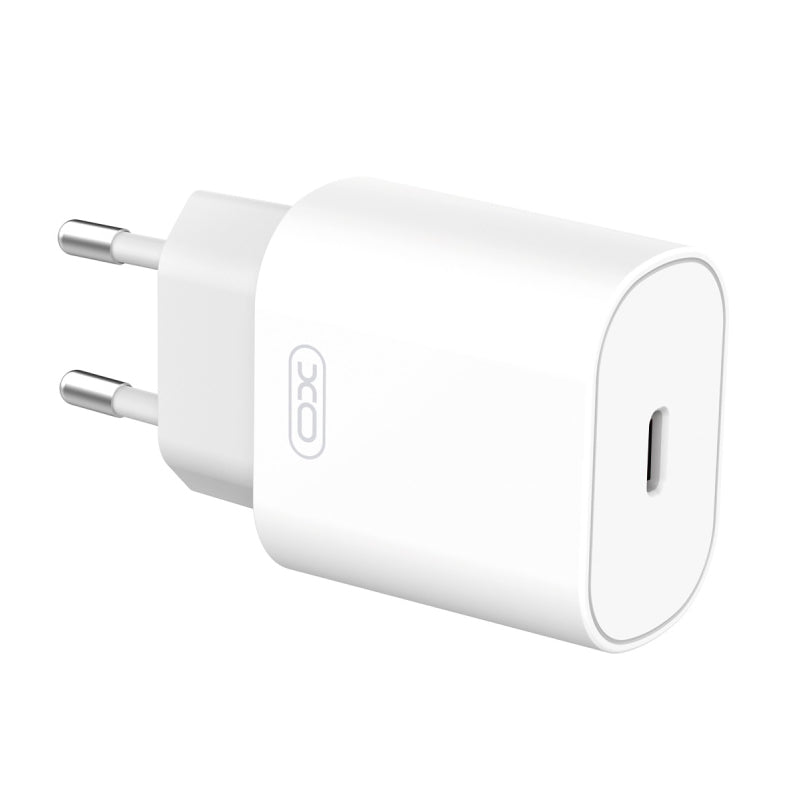 Ładowarka sieciowa XO Design, 25W, 3A, 1 x USB-C, Biała