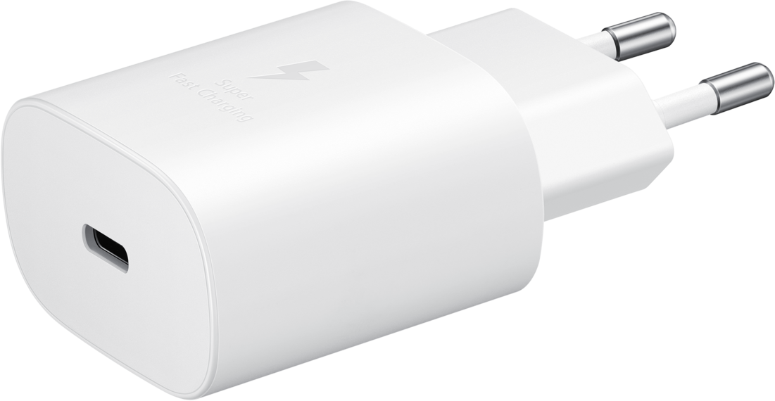 Ładowarka sieciowa Samsung USB-C z kablem USB-C, 25 W, 3 A, 1 x USB-C, biała EP-TA800XWEGWW